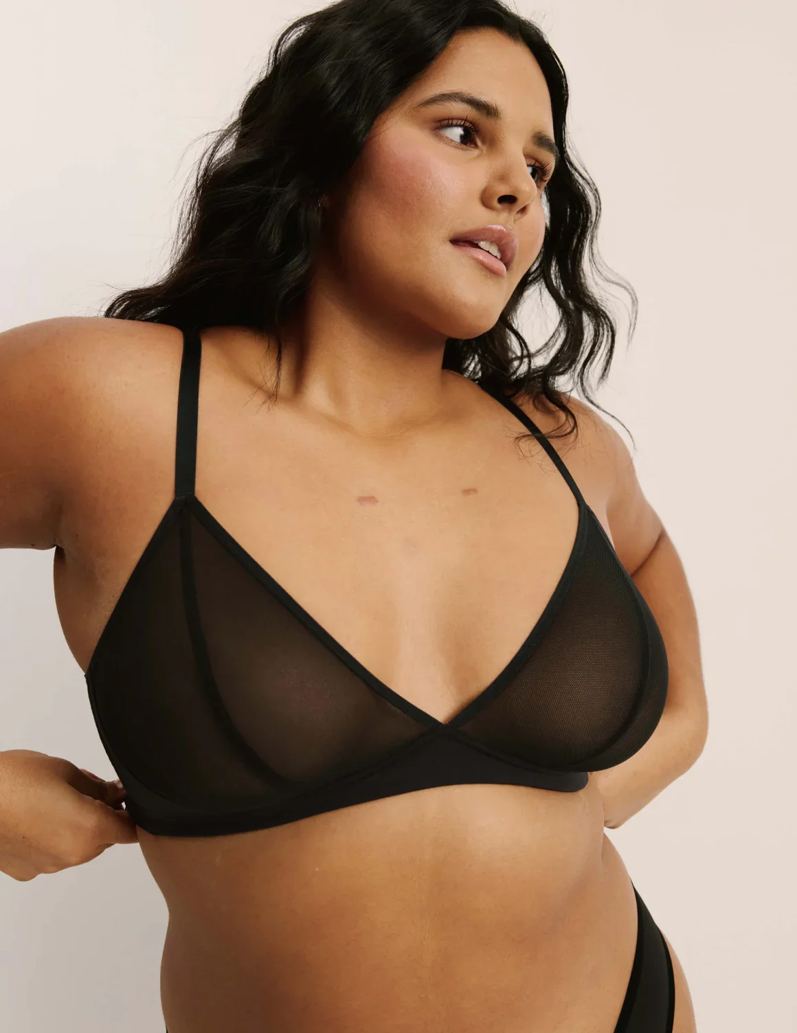Mesh Deep V Bra - Image 35