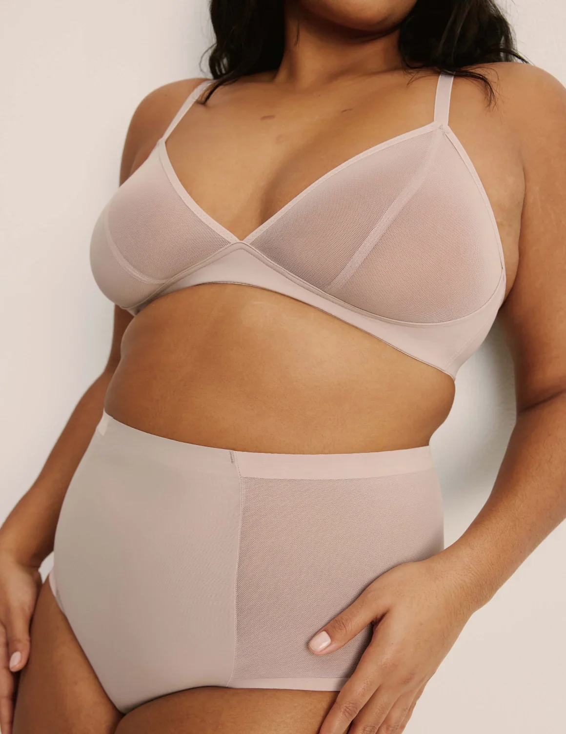 Mesh Deep V Bra - Image 42