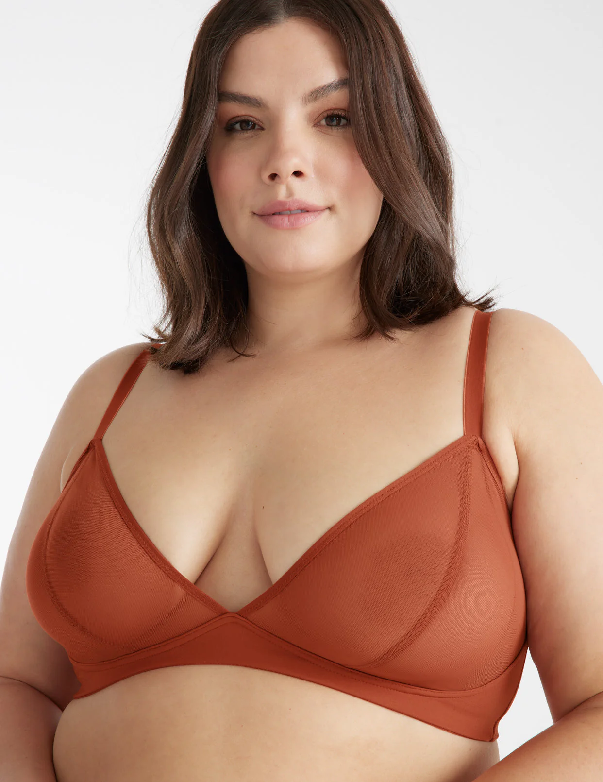 Mesh Deep V Bra - Image 46