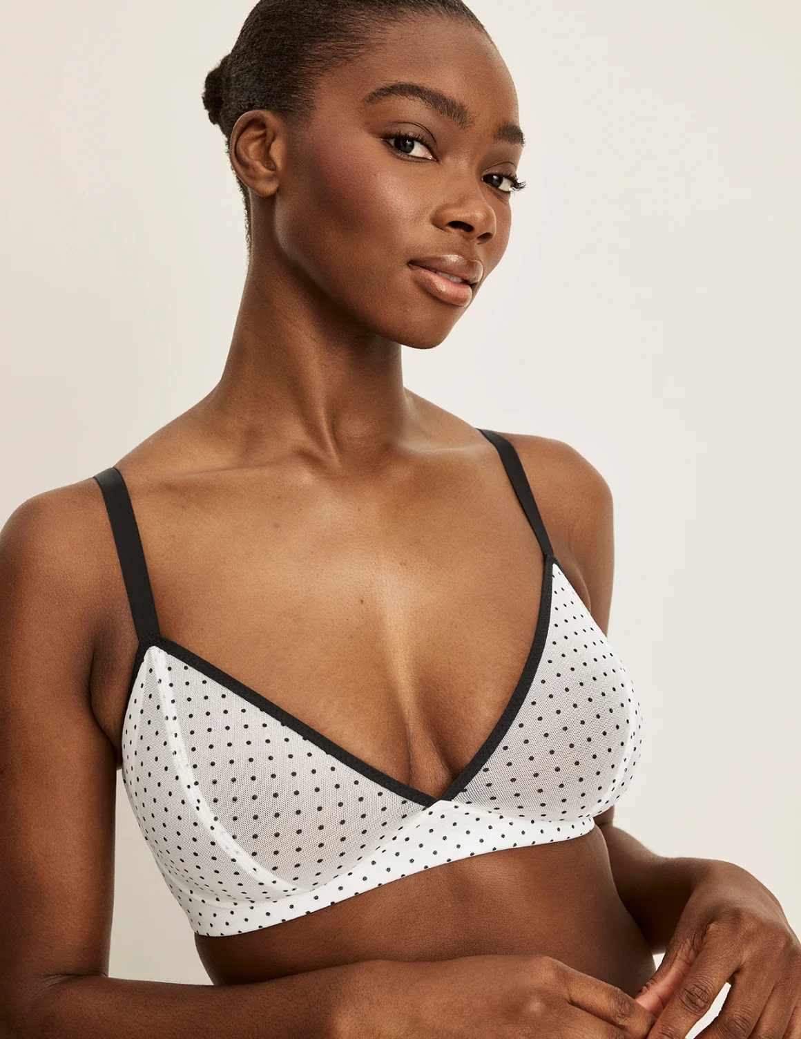 Mesh Deep V Bra - Image 61