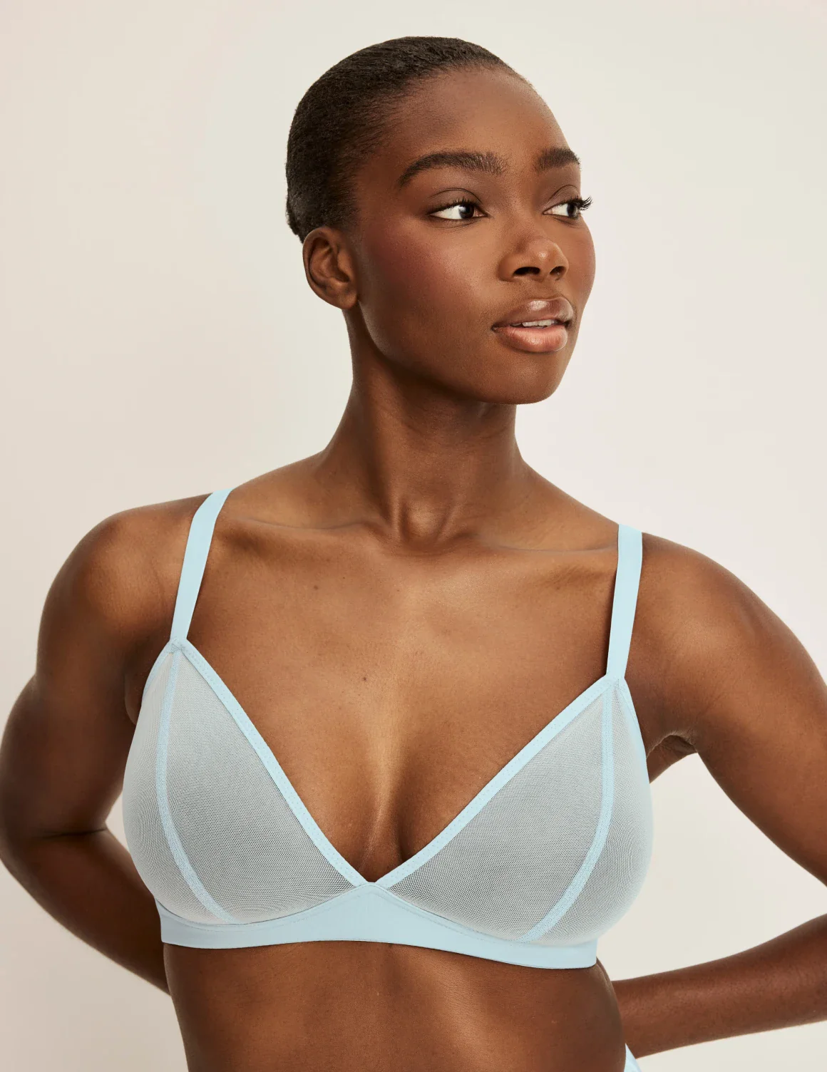 Mesh Deep V Bra - Image 64