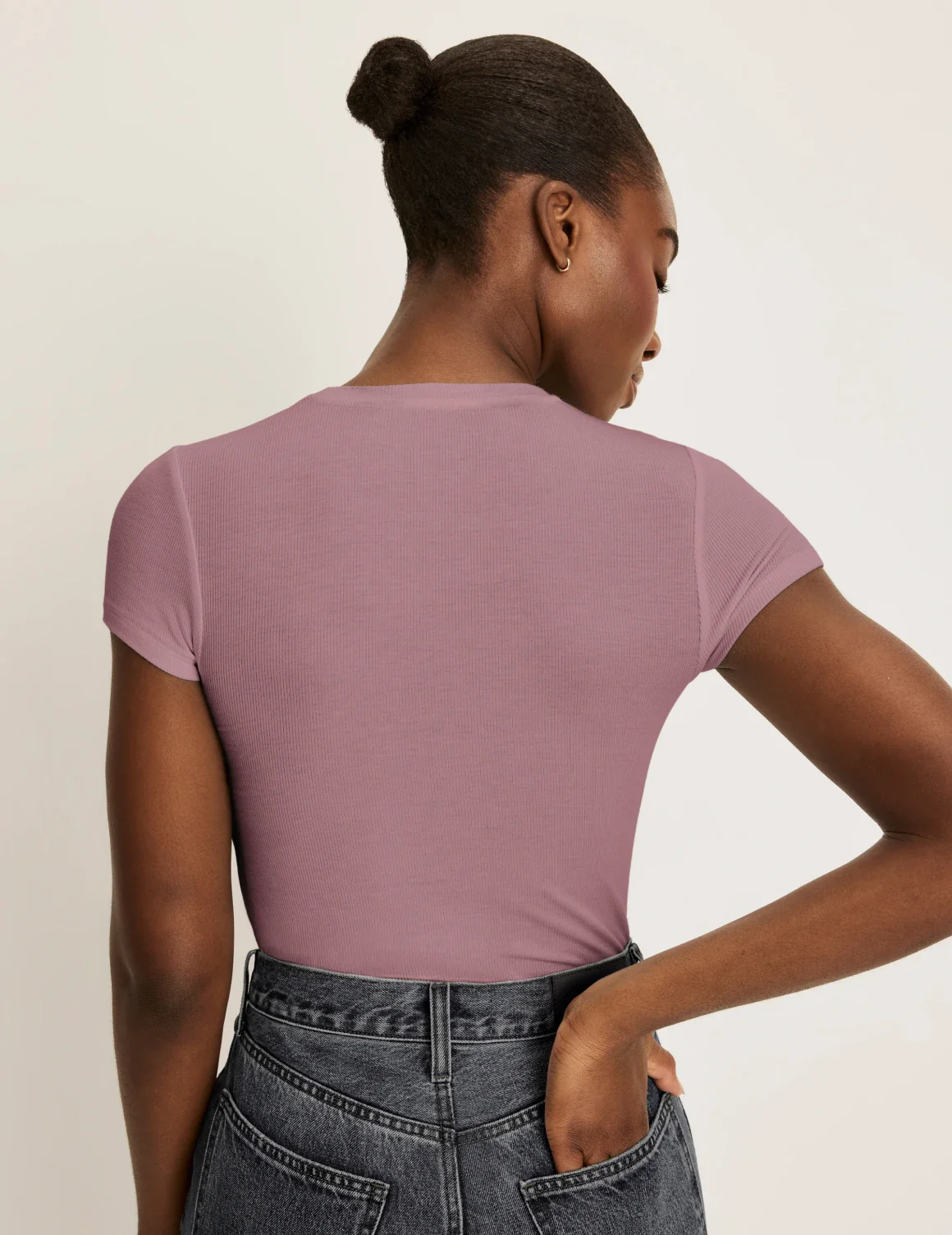 Modal Rib T-Shirt - Image 20