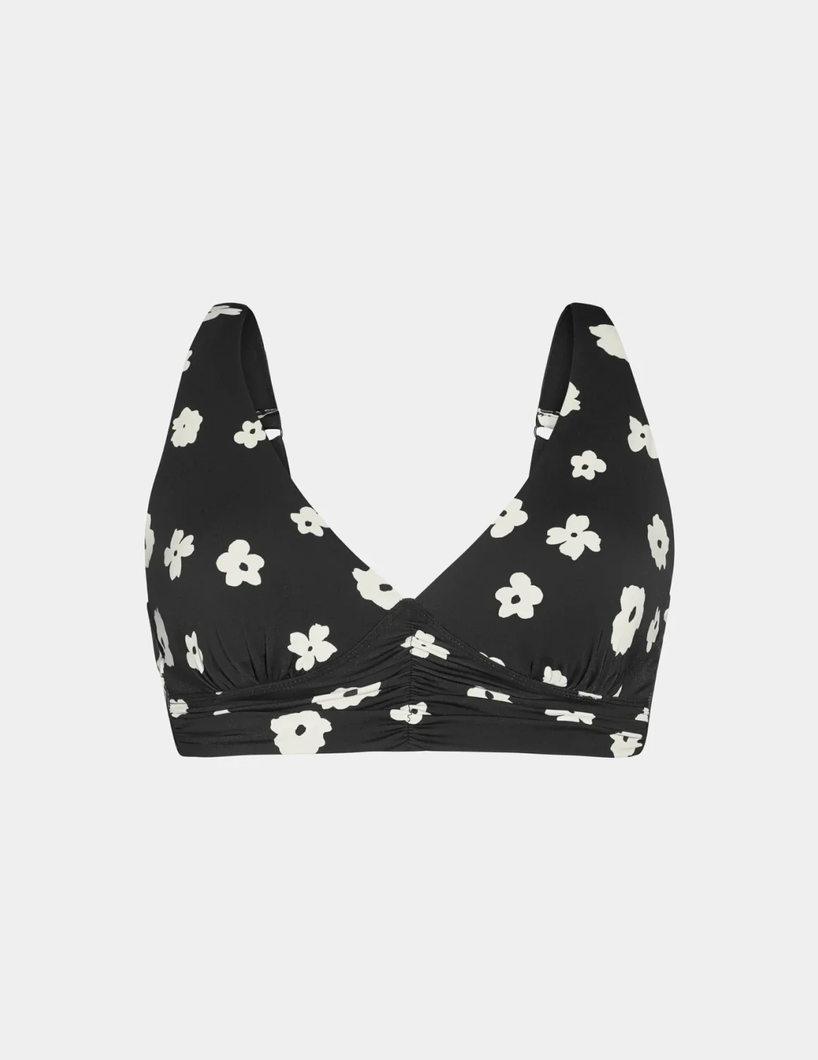 Ruched Deep V Bikini Top - Image 12