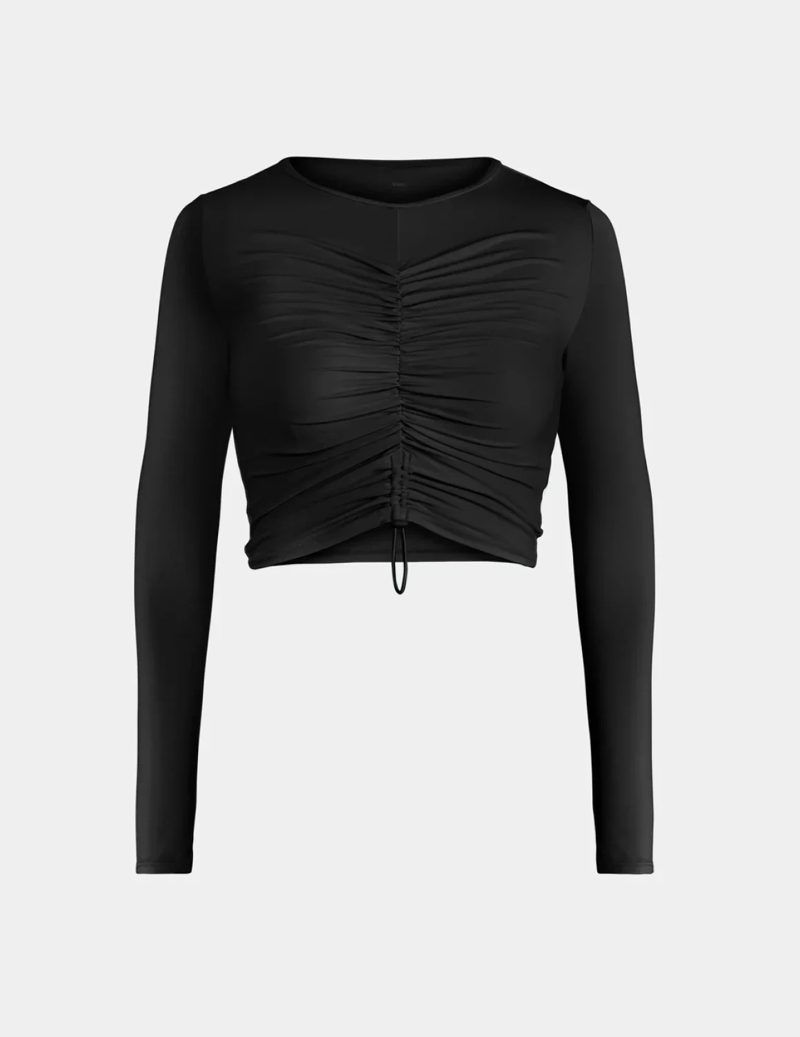 Ruched Long Sleeve Swim Top - Image 4