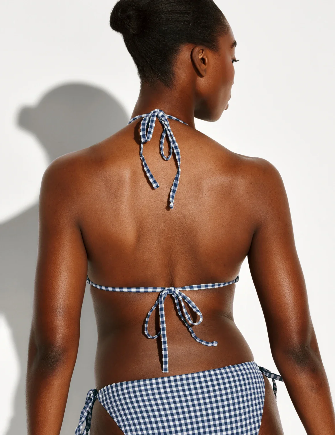 Seersucker Sculpt Triangle Bikini Top - Image 3