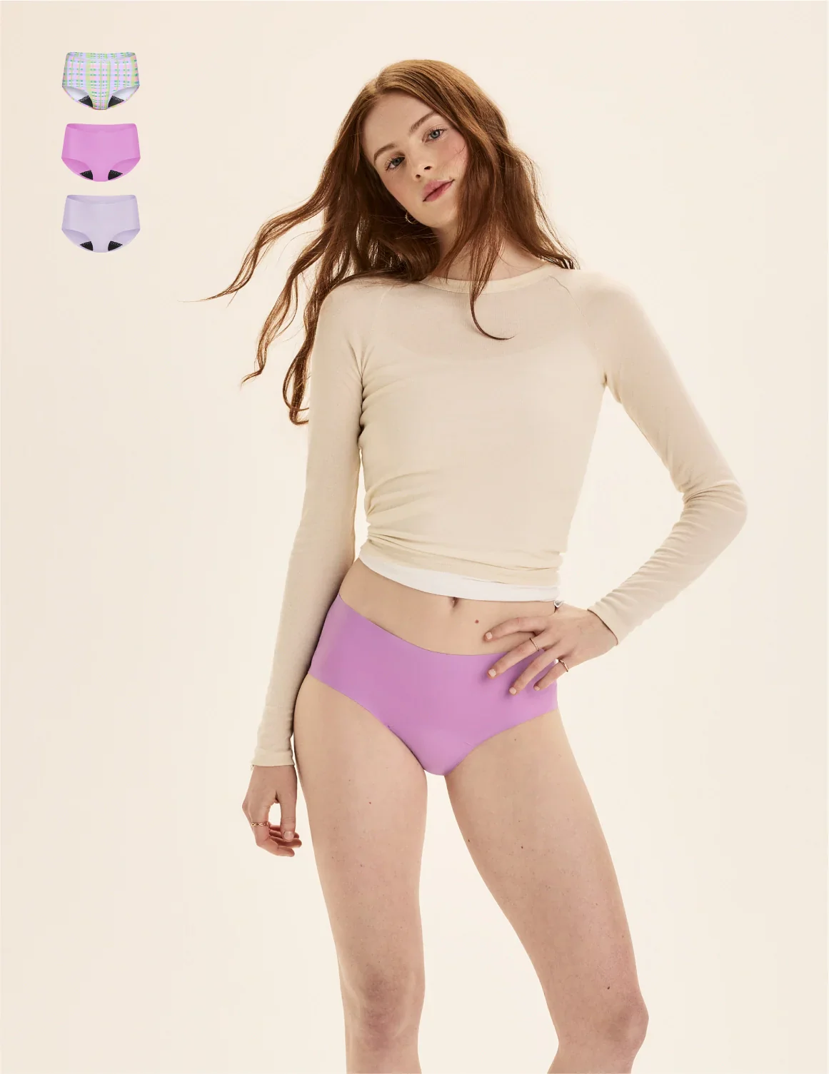 Teen Leakproof UltraThin No-Show Boyshort 3-Pack - Image 20