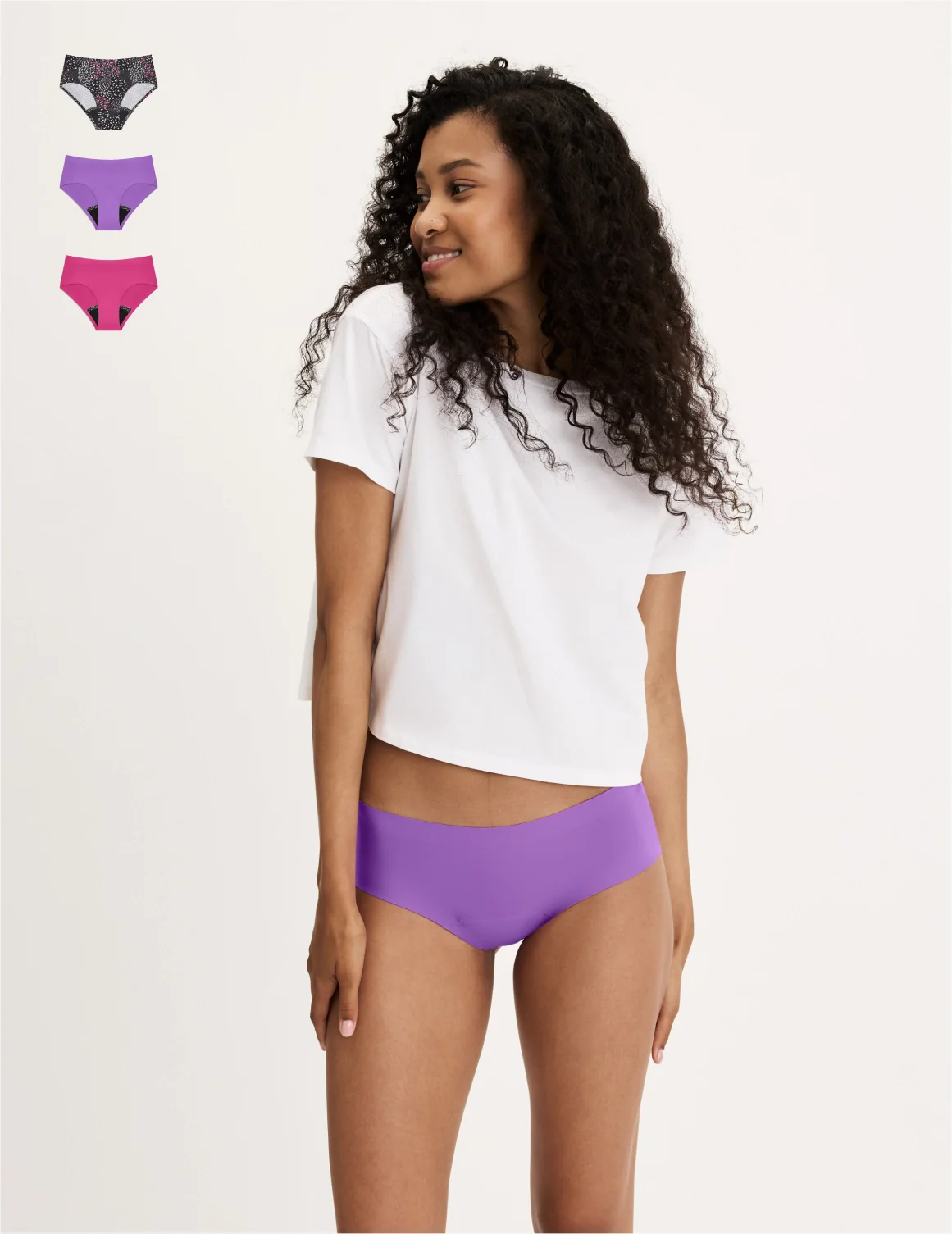 Teen Leakproof UltraThin No-Show Boyshort 3-Pack - Image 37