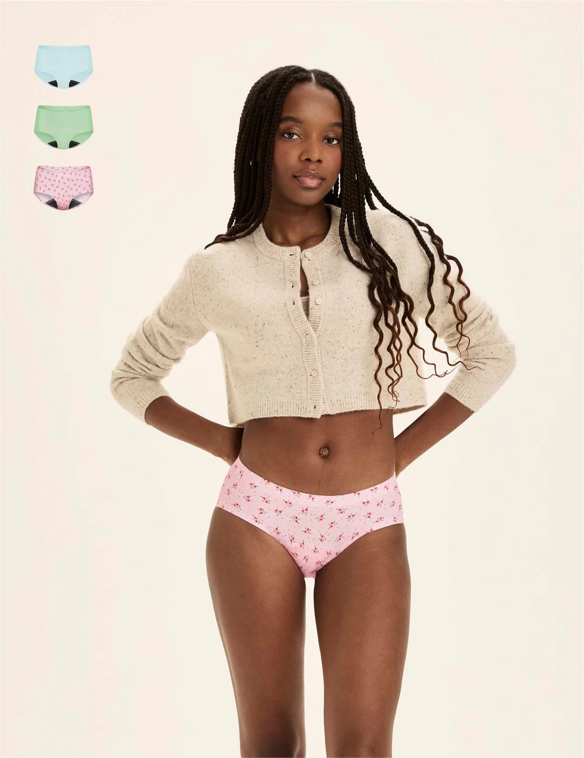 Teen Leakproof UltraThin No-Show Boyshort 3-Pack - Image 41