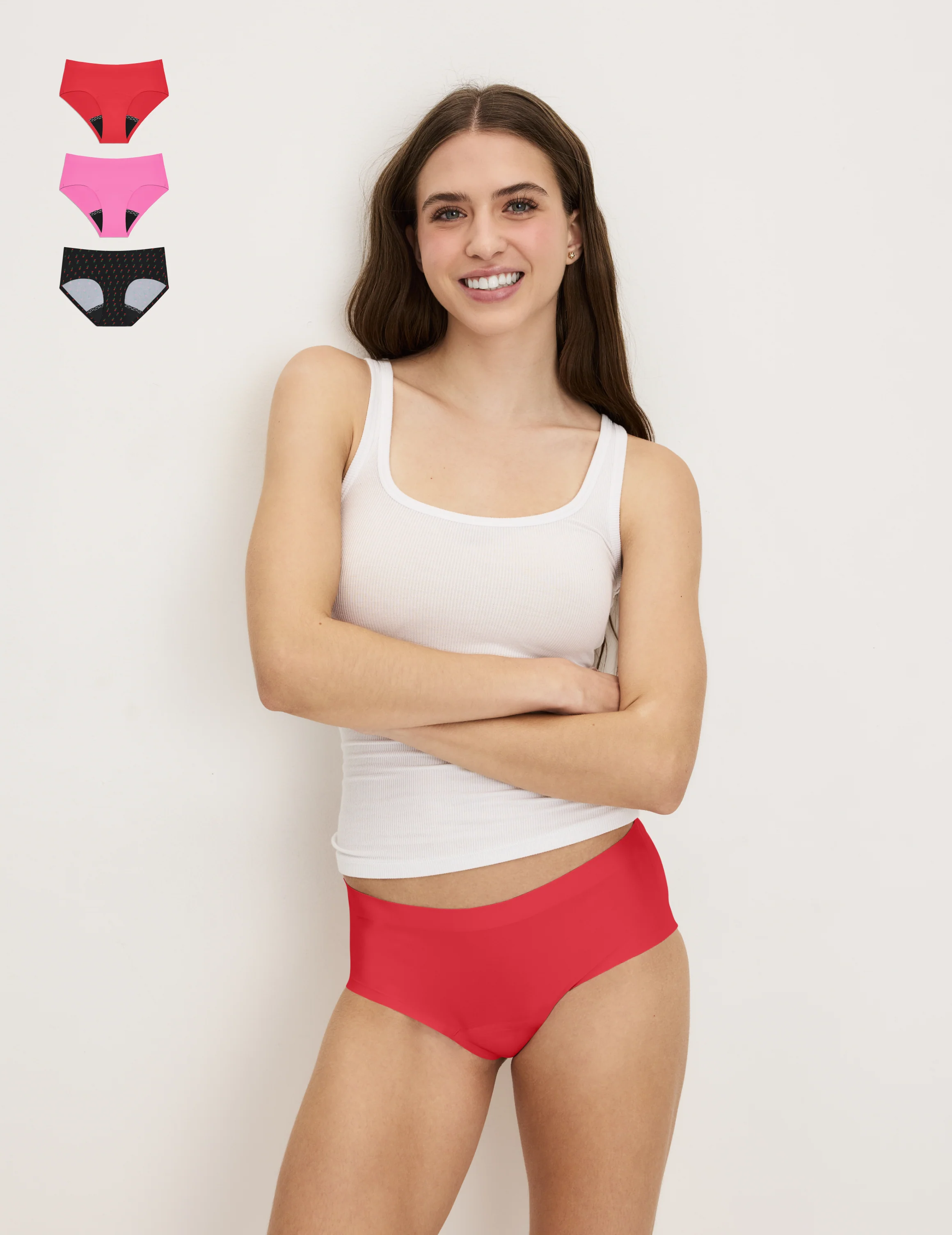 Teen Leakproof UltraThin No-Show Boyshort 3-Pack - Image 49