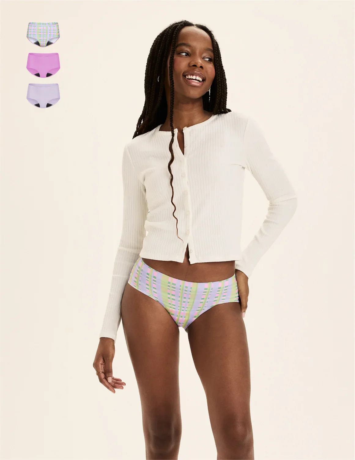 Teen Leakproof UltraThin No-Show Boyshort 3-Pack - Image 5