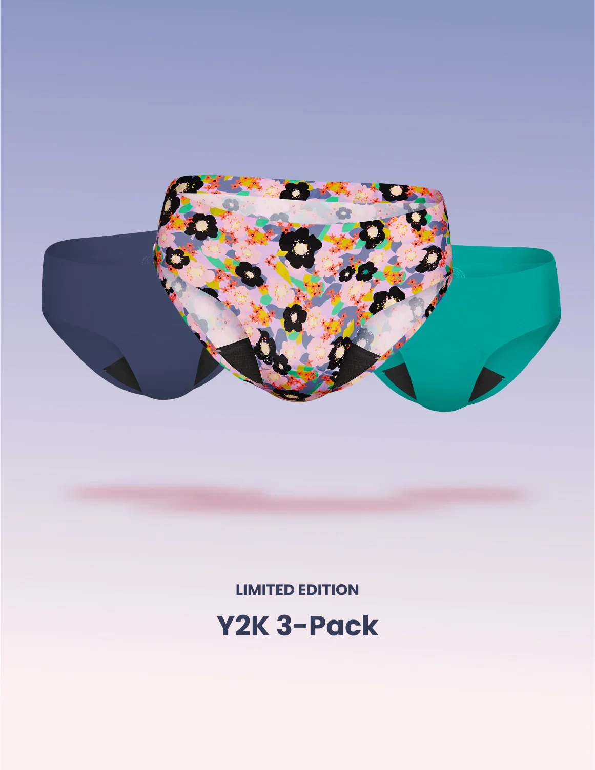 Teen Light Leakproof No-Show Bikini 3-Pack - Image 14