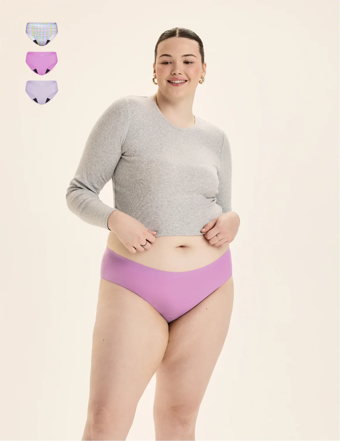 Teen Light Leakproof No-Show Bikini 3-Pack - Image 25