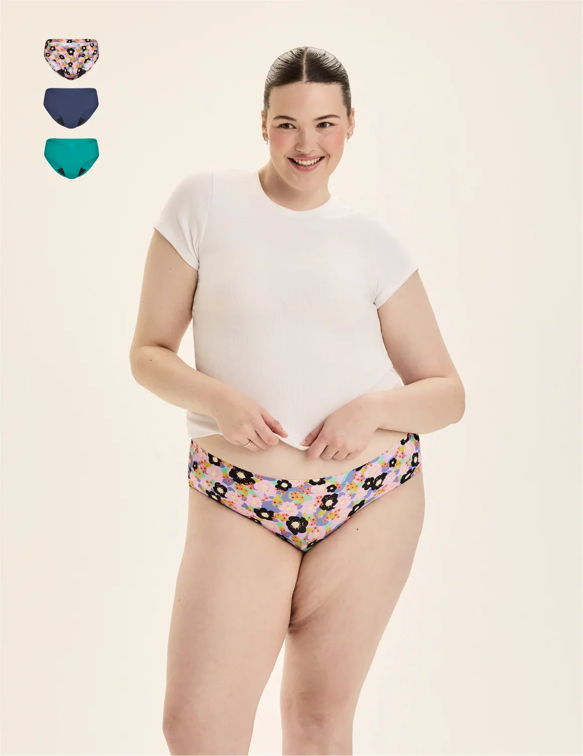 Teen Light Leakproof No-Show Bikini 3-Pack - Image 3