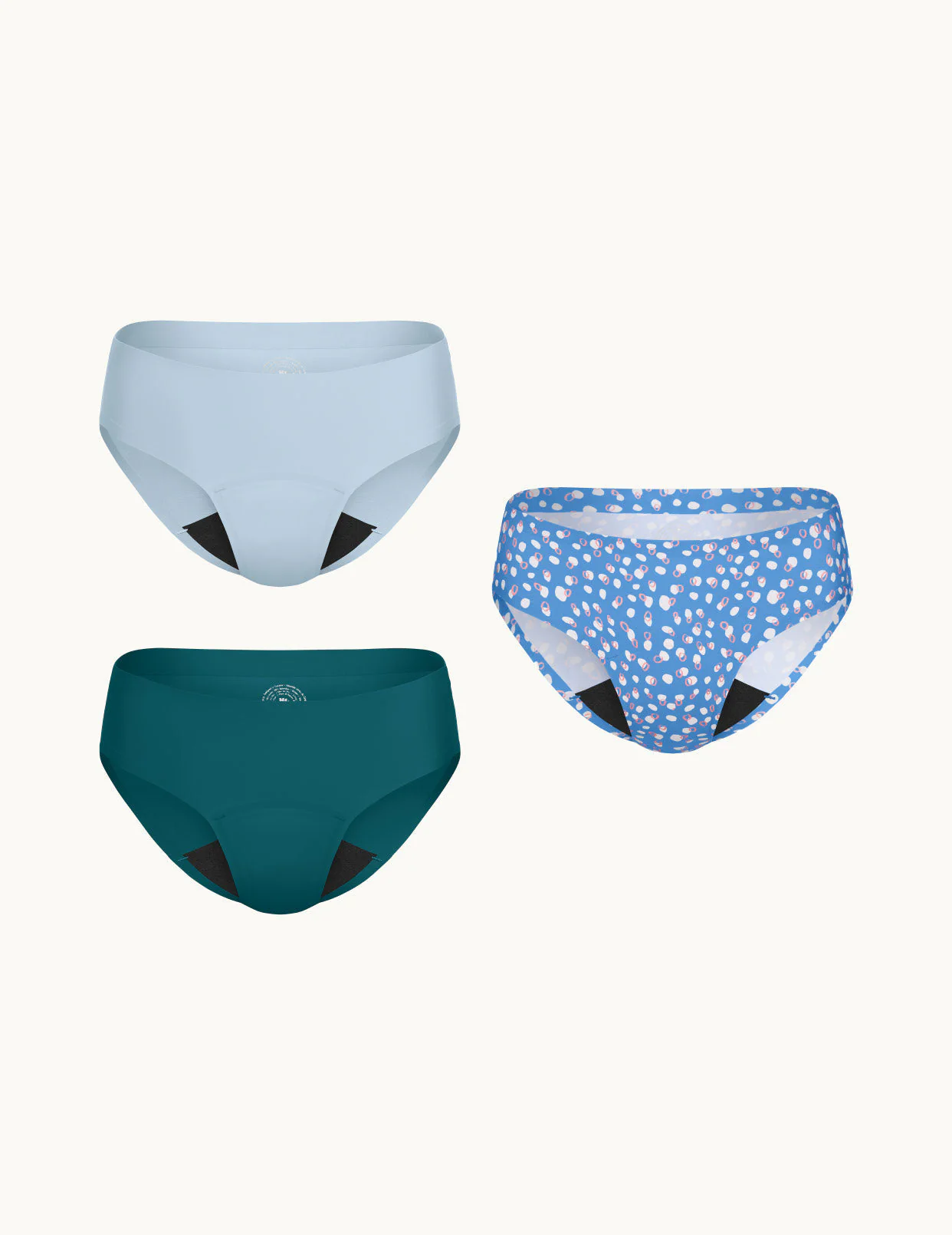 Teen Light Leakproof No-Show Bikini 3-Pack - Image 41