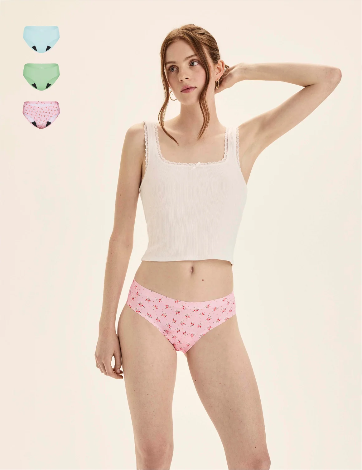 Teen Light Leakproof No-Show Bikini 3-Pack - Image 49