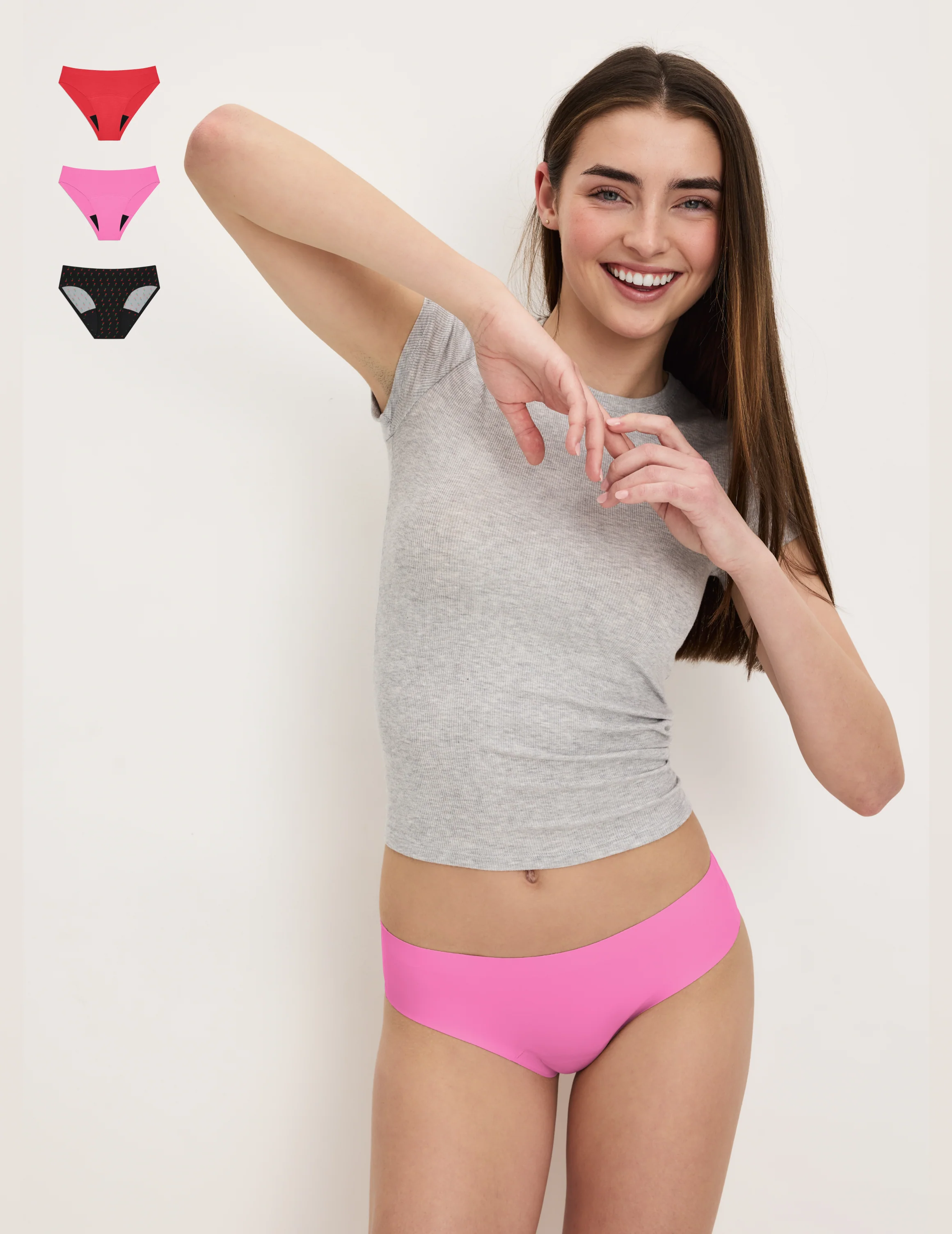 Teen Super Leakproof® No-Show Bikini 3-Pack - Image 10