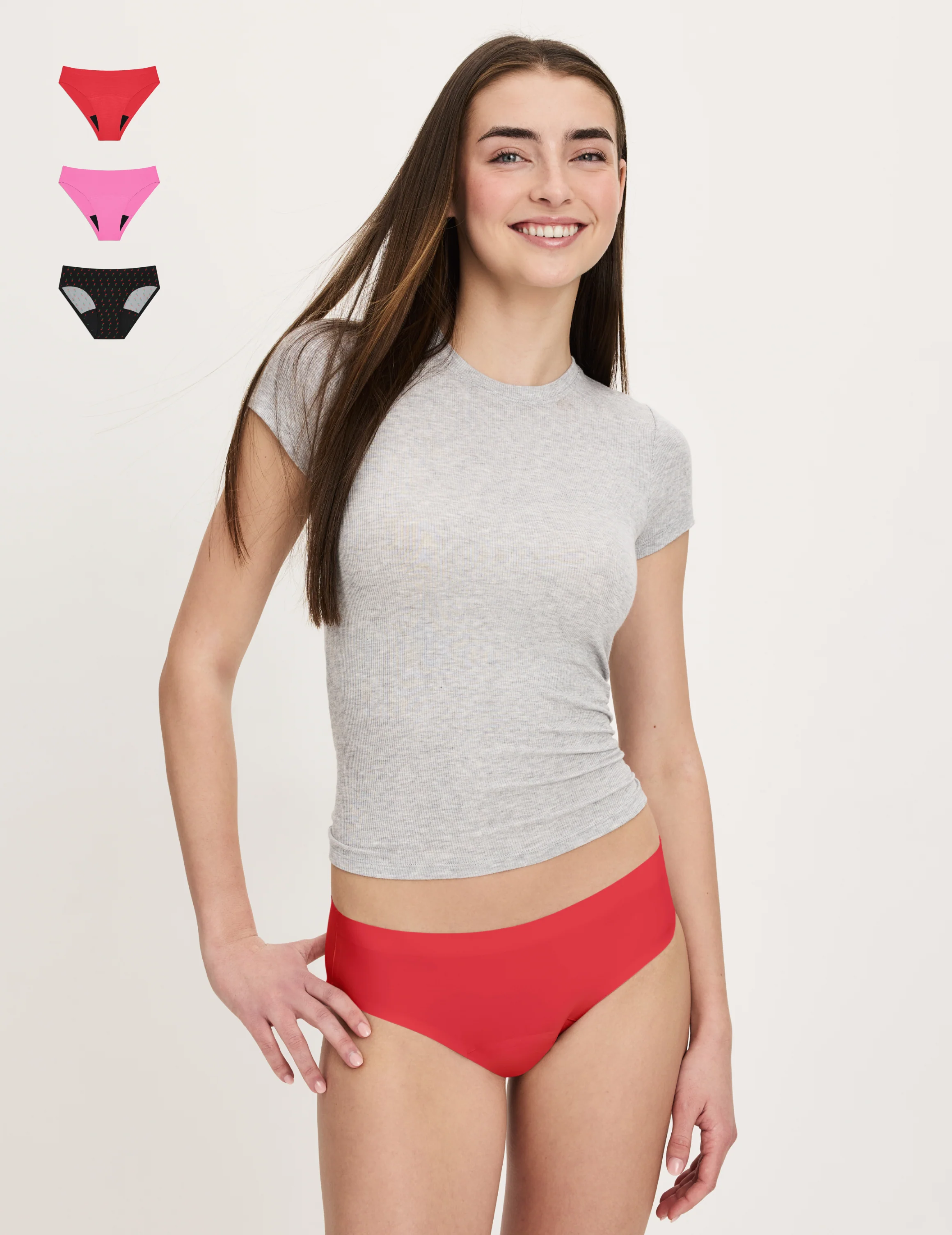 Teen Super Leakproof® No-Show Bikini 3-Pack - Image 13